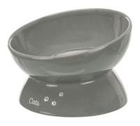 gamelles pour chat augmentée en céramique Trixie Gris TU