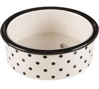 Trixie Gamelle céramique 0,3 l Ø 12 cm Blanc/Noir