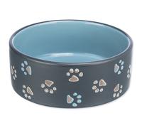 Trixie gamelle céramique Jimmy noir/bleu 0,75 litre / ø 15 cm