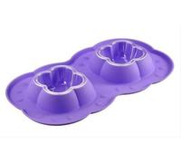TRIXIE Gamelle double Double Bowl lilas 2x 200ml