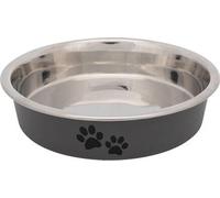 Trixie Gamelle en acier inoxydable avec revêtement coloré pour chats à museau court 0,25l/13 cm