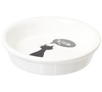 Trixie – Gamelle en céramique pour chat – Fond plat, antidérapante, lave-vaisselle – Blanc 0,25 l
