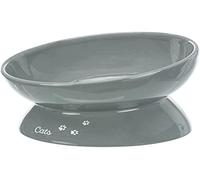 TRIXIE Gamelle en céramique XXL Grise pour Chat 0,35 L