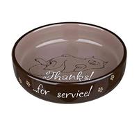 Trixie Gamelle, Plat, Thanks for Service, céramique, 0, 3 l/ø 15 cm, Coloris variés