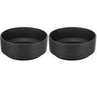 Trixie gamelle pour Chien en céramique BE Nordic 1200 ML Noire - gamelle Moderne pour Grands Chiens ø 18 cm gamelle en céramique avec antidérapant en Caoutchouc (Lot de 2)