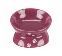 Trixie Bol ergonomique surélevé en céramique 0,15 l Ø 13 cm Bordeaux