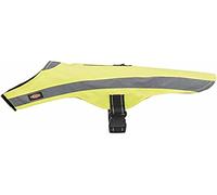 Trixie Gilet de sécurité réfléchissant pour chien – Jaune fluo, Velcro & sangle ventrale – M (45 cm)