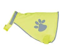 TRIXIE Gilet de signalisation réfléchissant pour chien - Jaune fluo - S | Gilet de sécurité avec éléments réfléchissants pour plus de visibilité dans l'obscurité - Réglable avec velcro