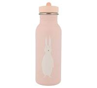 Trixie Gourde pour bébé, 350 ml, 500 ml, en acier inoxydable, avec nom, personnalisable, pour fille garçon (lapin, 500 ml)