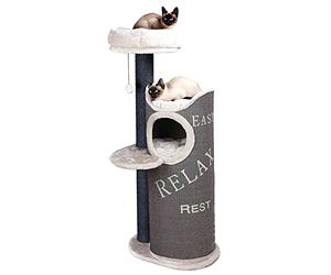 TRIXIE Grand Arbre à Chat Juana Multi-Niveaux - Gris Clair - 134 cm