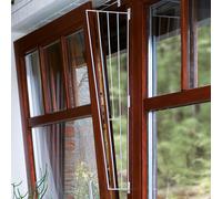 Grille protection fenêtres, panneau latéral - 62 × 16/8 cm, blanc