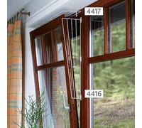 Grille protection fenêtres, panneau latéral - 62 × 16/8 cm, blanc