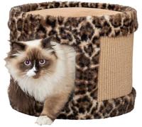 TRIXIE Grotte griffoir Leo pour chat - Marron - ø 38 × 30 cm