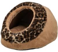 TRIXIE Grotte Leo Soft Edition pour Chat - Brun - 35 × 26 × 41 cm