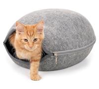 Trixie Abri pour chat Luna Cuddly Cave feutre 40 × 24 × 46 cm gris clair