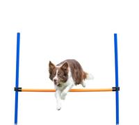 TRIXIE Haie d’agility pour chien - équipement d’agility avec barre transversale réglable en hauteur - équipement d’entraînement idéal pour débutants & confirmés - 123 x 115 cm - 3207