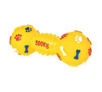 Trixie Haltère jouet pour chien 19 cm – robuste avec couineur, stimule activité physique et mentale