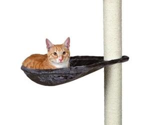 TRIXIE Hamac - Nid XL pour griffoir pour chat gris platinium peluche ø 40 cm