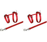 Trixie Harnais pour Chat avec Laisse en Nylon 27-45 cm/10 mm (Lot de 2)