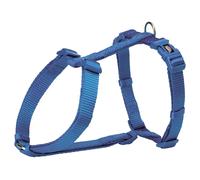 Trixie Harnais Premium en H, Taille XS-S, Tour de poitrine 30-44 cm, 10 mm, Bleu royal