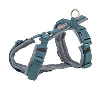 Trixie Harnais pour chien Premium Trekking 44–53 cm 20 mm Bleu pétrole/Gris Graphite