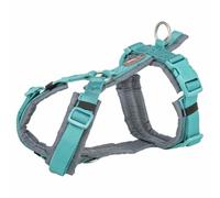 Trixie Harnais pour chien Premium trekking aqua bleu/graphite gris 32-38x1,3 cm