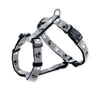 Trixie Harnais Silver Reflect - Motif pattes - 49?65 cm / 20mm