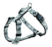 Trixie Harnais Silver Reflect pour Chien - Noir/Gris - S-M: 40-65 cm