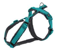 TRIXIE Harnais trekking Premium - S: 36-44 cm/15 mm - Océan et gris graphite - Pour chien