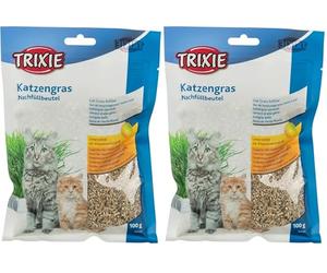 Trixie Herbe Tendre pour Chat Sac de 100 g (Lot de 2)