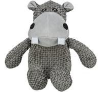 TRIXIE Hippo - Jouet en peluche pour animaux de compagnie | Peluche douce et câline avec couineur intégré | Jeu interactif et confortable | Jouet à mâcher doux et confortable pour toutes les races