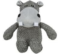 TRIXIE Hippo - Jouet en peluche pour animaux de compagnie | Peluche douce et câline avec couineur intégré | Jeu interactif et confortable | Jouet à mâcher doux et confortable pour toutes les races