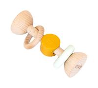 Trixie Hochet en bois et silicone – Mr. Lion – Jaune