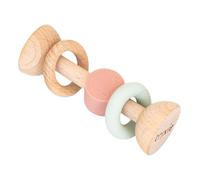 Trixie Hochet en bois et silicone - Mrs. Cat | Jouet sensoriel et anneau de dentition pour bébé | Jouet de développement sûr et durable pour bébés