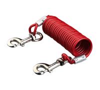 TRIXIE Cha ®ne d'attache, spirale, 5 m, pour chien, Red