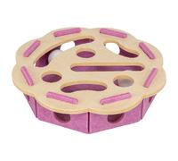 Trixie Hole'n'Roll Flower - Jouet pour Chat avec Balle - Balle de Jeu Amovible - ø 30 × 7,5 cm