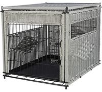 Caisse pour chien 58 × 60 × 77 cm gris clair