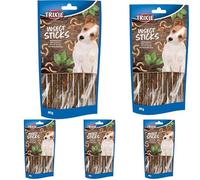 TRIXIE Hundeleckerli 31659 Bâtonnets de collation avec vers de Farine 80 g - Friandises de qualité supérieure sans Gluten pour Chiens - sans céréales ni Sucre, récompense savoureuse pour (Lot de 5)