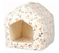 Trixie Igloo LINGO en peluche 40 x 45 x 40 cm, blanc/beige