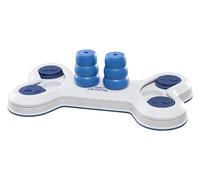 TRIXIE Jeu stratégique Flip Bone - Jouet Intelligent Niveau 1 - avec cônes et couvercles coulissants - Antidérapant et Lavable au Lave-Vaisselle - Plastique - 32002