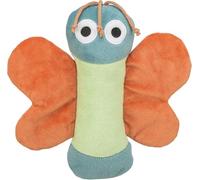 TRIXIE Jouet en peluche pour chien en forme de papillon en peluche recyclée | Jouet interactif pour chiens | Respectueux de l'environnement, jeu doux pour les petites et moyennes races - 22 cm
