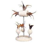 TRIXIE-Jouet pour chat coloris blanc naturel ressorts spirales Trixie
