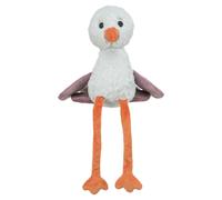 TRIXIE Jouet en peluche d'autruche pour chiens et chats, matériau recyclé doux, jouet interactif avec ailes en aluminium bruissantes, compagnon douillet et silencieux pour jouer en douceur et se