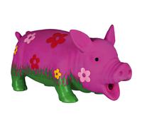 TRIXIE Cochon avec fleurs avec son original latex 20 cm pour chien