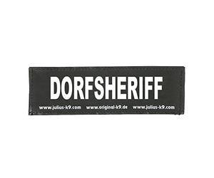 Trixie Julius-K9 Lot de 2 Stickers Velcro DORFSHERIFF Taille S