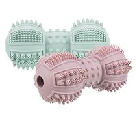 Trixie Haltère à mâcher pour chien Denta Fun – Caoutchouc naturel 9 cm – Coloris aléatoire, 1 pièce