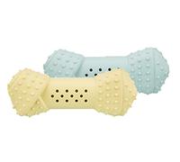 TRIXIE junior os rafraîchissant jouet pour chiots en caoutchouc, 10 cm - jouet robuste pour mâcher, idéal pour stimuler la mastication & l'hygiène dentaire des jeunes chiens