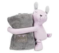 TRIXIE Junior Set Douillet, Couverture/lièvre, en Peluche, 75 × 50 cm, Gris/Mauve