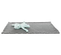 Trixie Junior Set Douillet, Couverture/Ours, en Peluche - 75 × 50 cm, Gris/Menthe