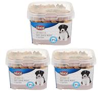 TRIXIE Junior Soft Snack Bones avec Calcium - 140 g (Lot de 3)